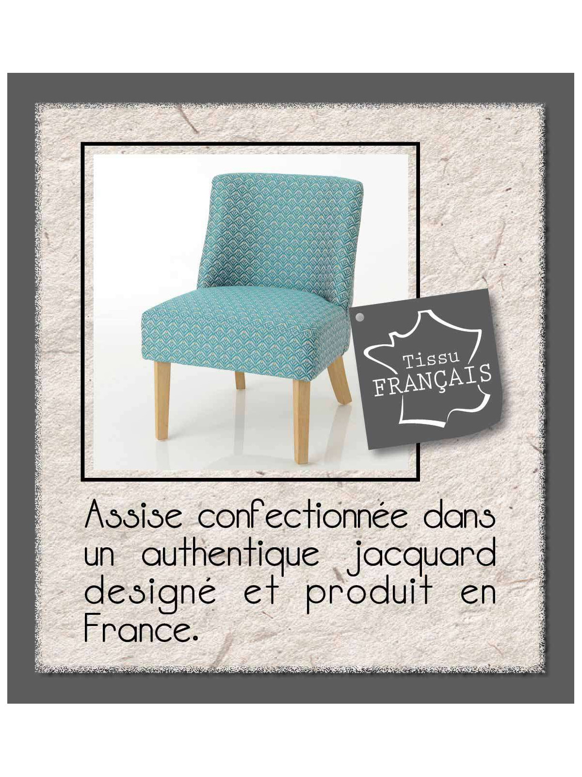 Fauteuil émeraude Daba