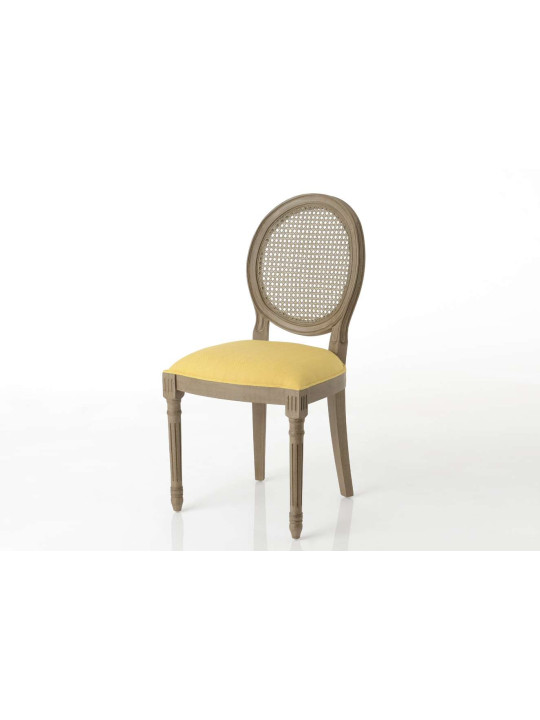 Lot de 2 chaises Médaillon  moutarde Amadeus