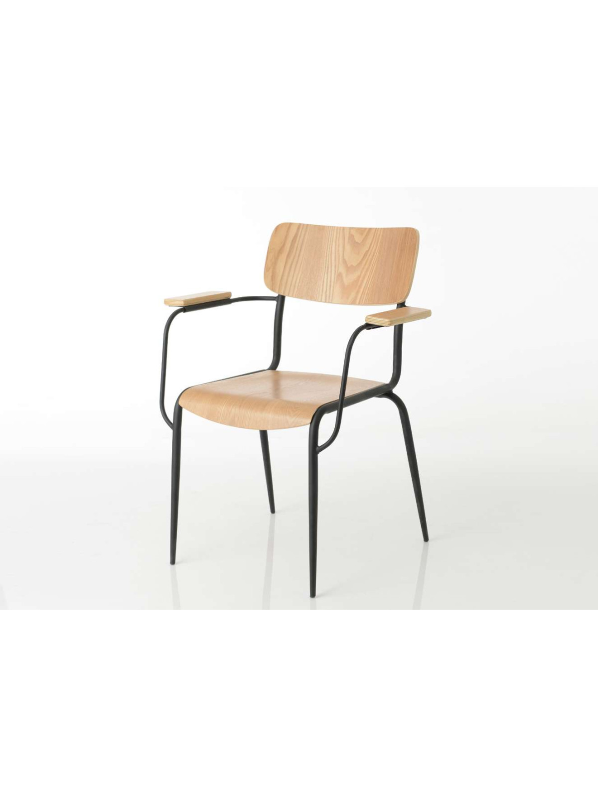 Fauteuil bois naturel écolier