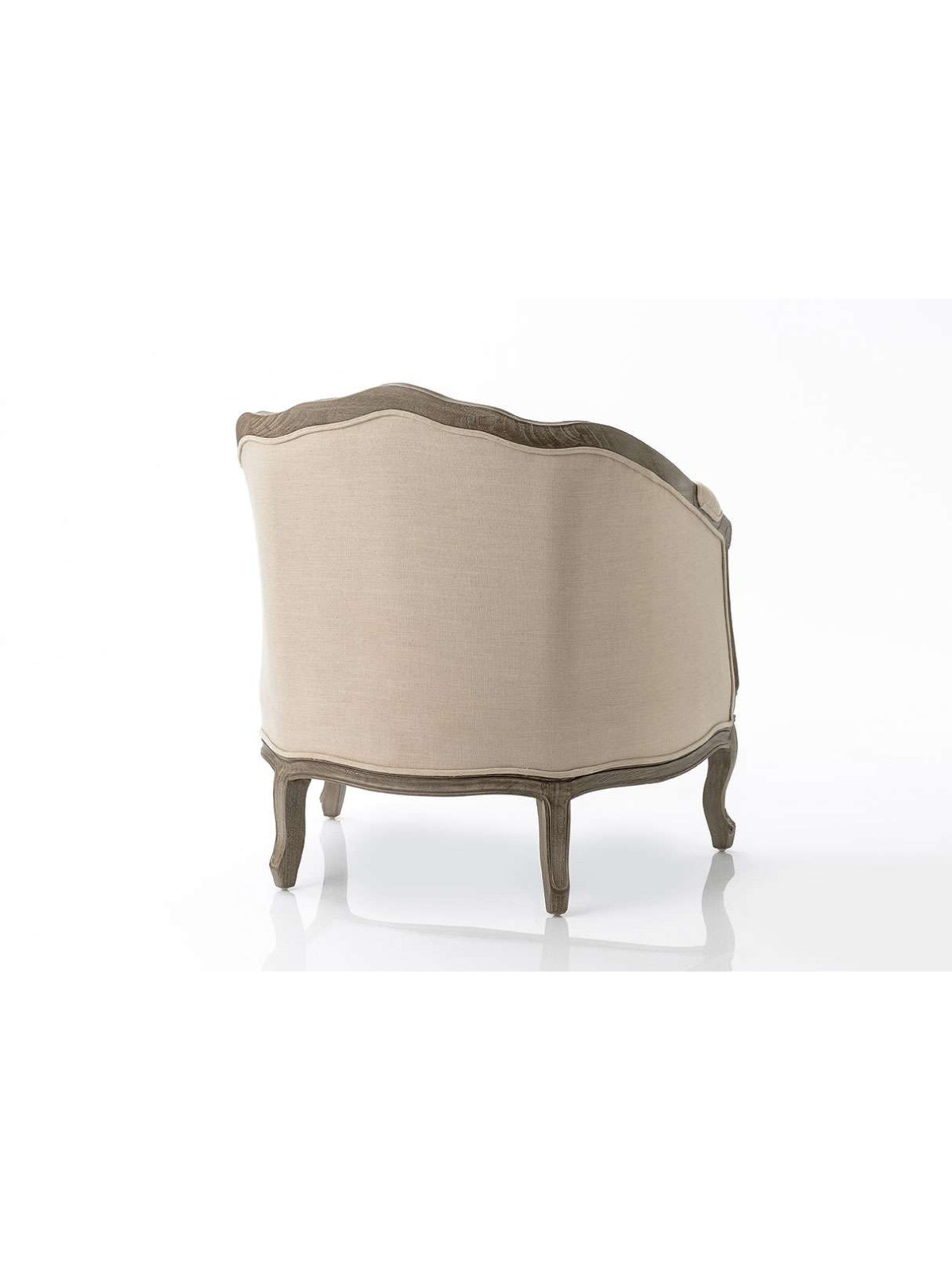 Fauteuil cabriolet bas beige