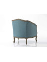 Fauteuil cabriolet bas bleu