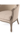 Fauteuil cabriolet Josephine beige Amadeus