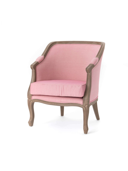 Fauteuil cabriolet Josephine rose Amadeus