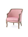 Fauteuil cabriolet Josephine rose Amadeus