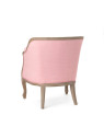 Fauteuil cabriolet Josephine rose Amadeus