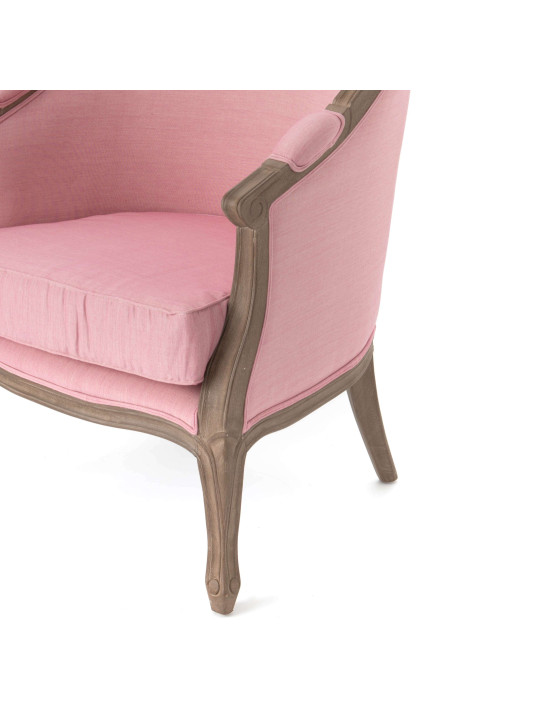 Fauteuil cabriolet Josephine rose Amadeus