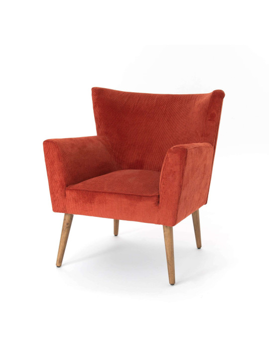 Fauteuil Léon terracotta Amadeus