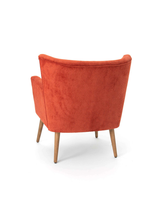 Fauteuil Léon terracotta Amadeus