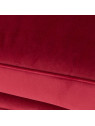 Fauteuil cabriolet Apolline velours rouge cerise