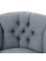 Fauteuil crapaud gris clair Amadeus