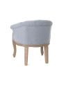 Fauteuil crapaud gris clair Amadeus