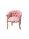 Fauteuil crapaud rose Amadeus