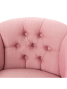 Fauteuil crapaud rose Amadeus