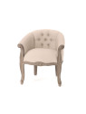 Fauteuil crapaud beige  Amadeus