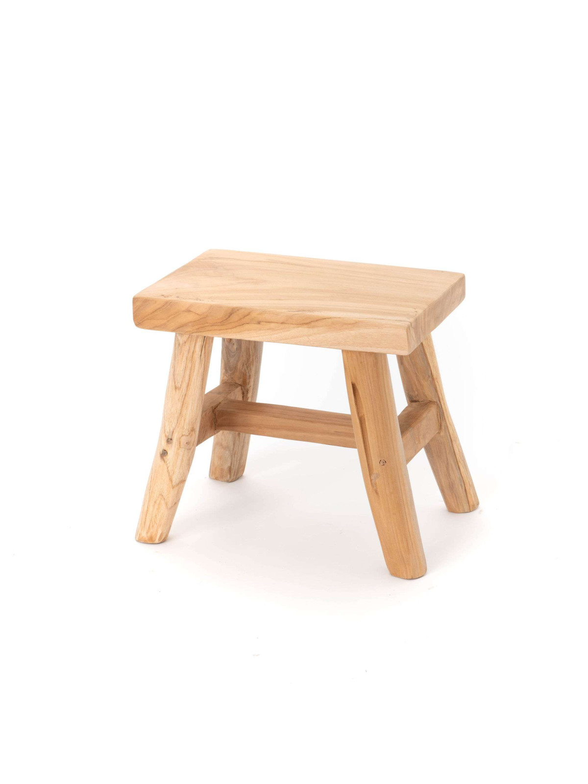 Tabouret rectangle Tulum en Teck