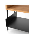 Table de chevet 2 niches bi-matiere