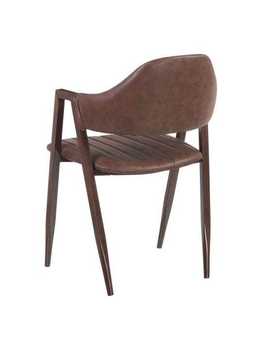 Lot de deux Chaises marron noir Ixia