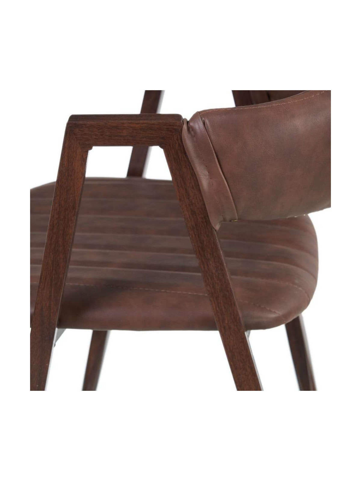 Lot de deux Chaises marron noir Ixia