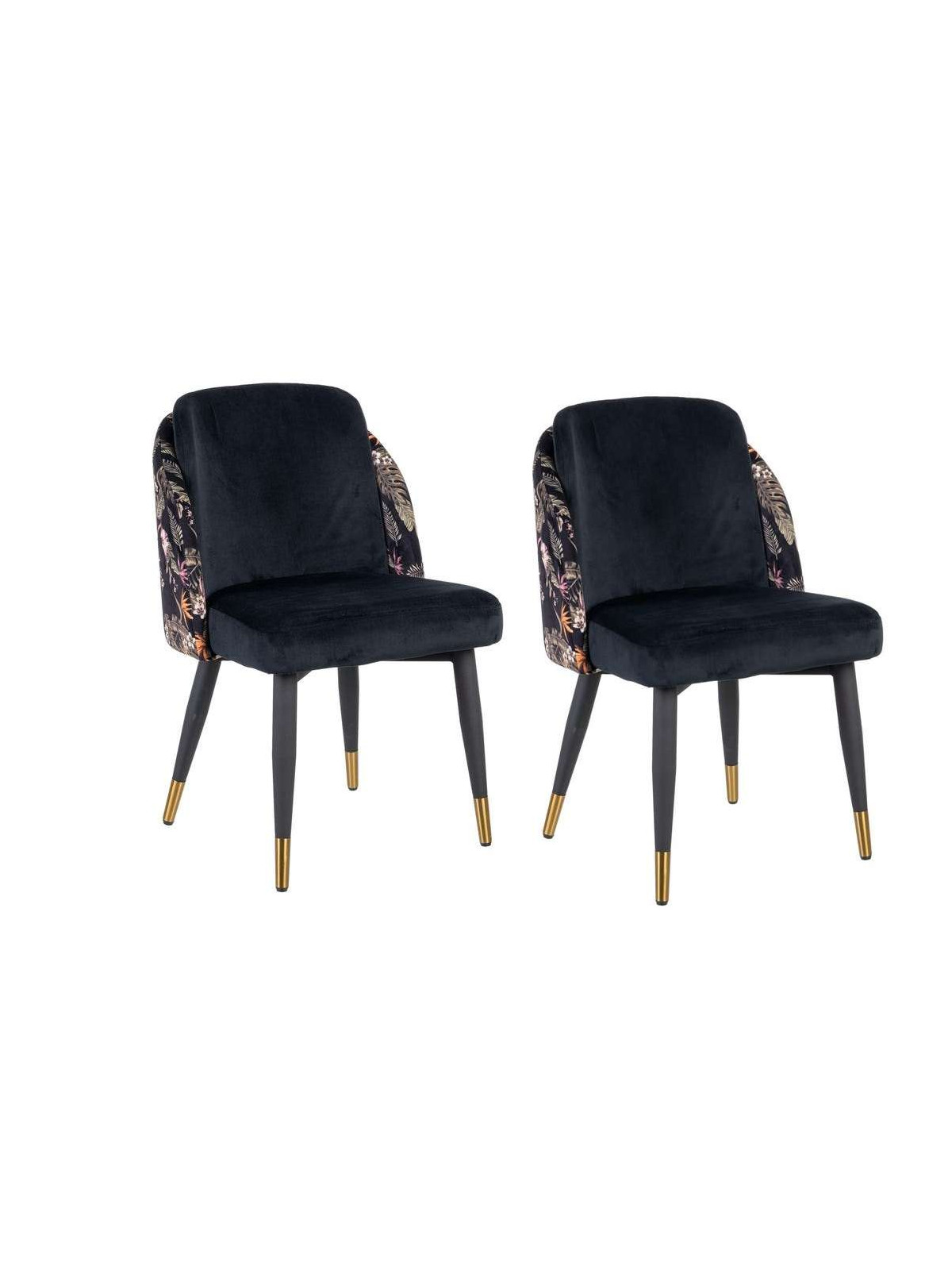 Lot de deux Chaises Murcie noir