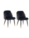 Lot de deux Chaises Murcie noir