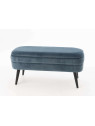 Banquette velours bleue marine