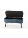 Banquette velours bleue marine