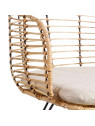 Chaise design en rotin naturel