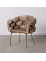 Chaise Rosita taupe