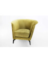 Fauteuil Alban velours jaune Amadeus