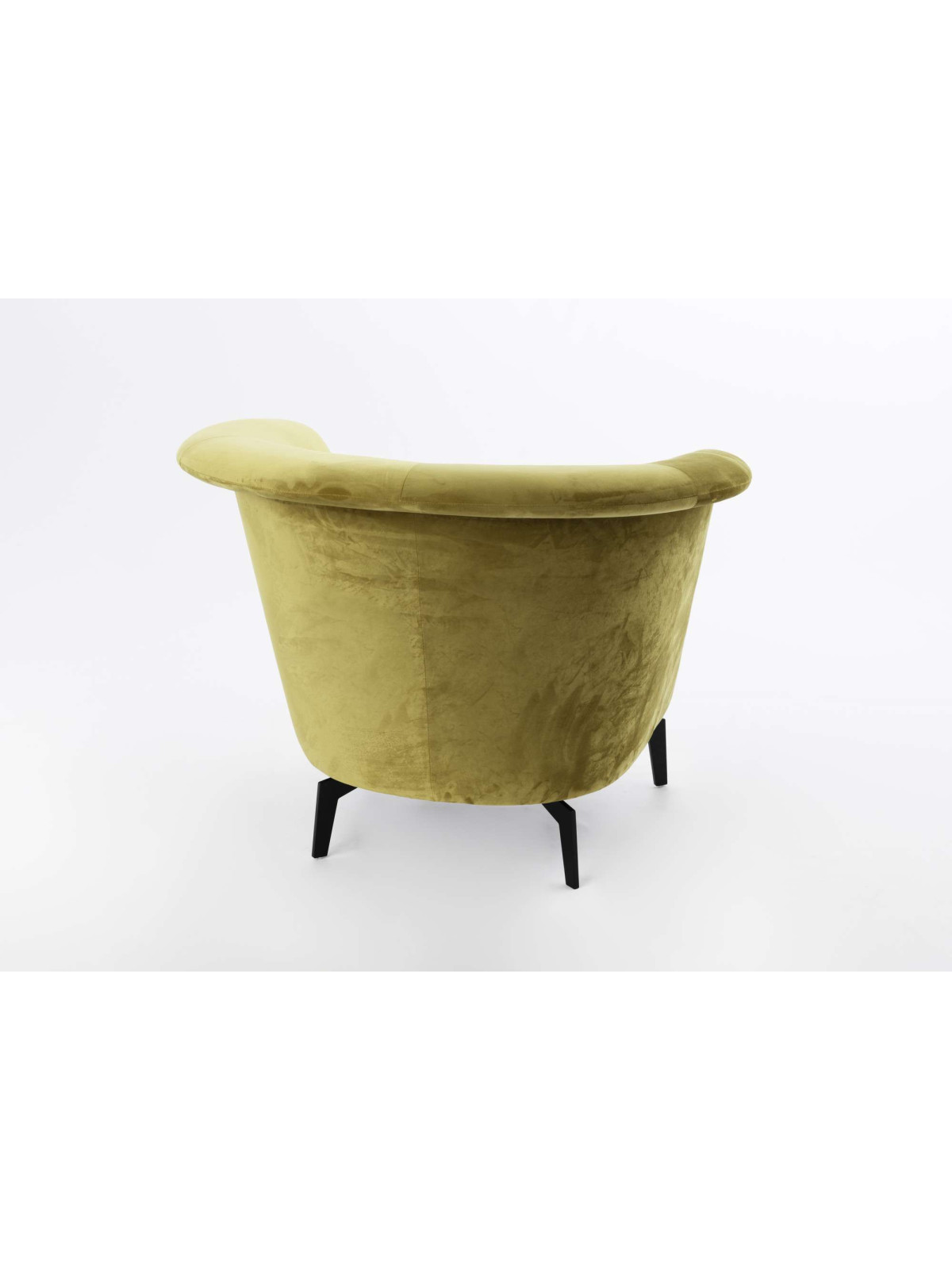 Fauteuil Alban velours jaune Amadeus