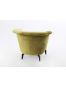 Fauteuil Alban velours jaune Amadeus