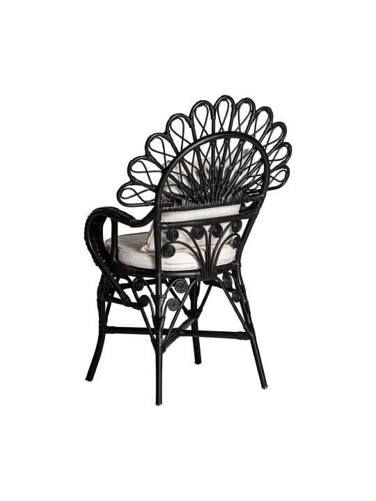 Fauteuil Nulvi en rotin noir Vical Home