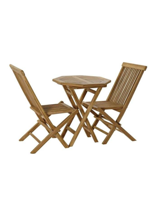 Ensemble de tables et chaises en bois de teck