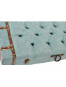 Banquette coffre turquoise