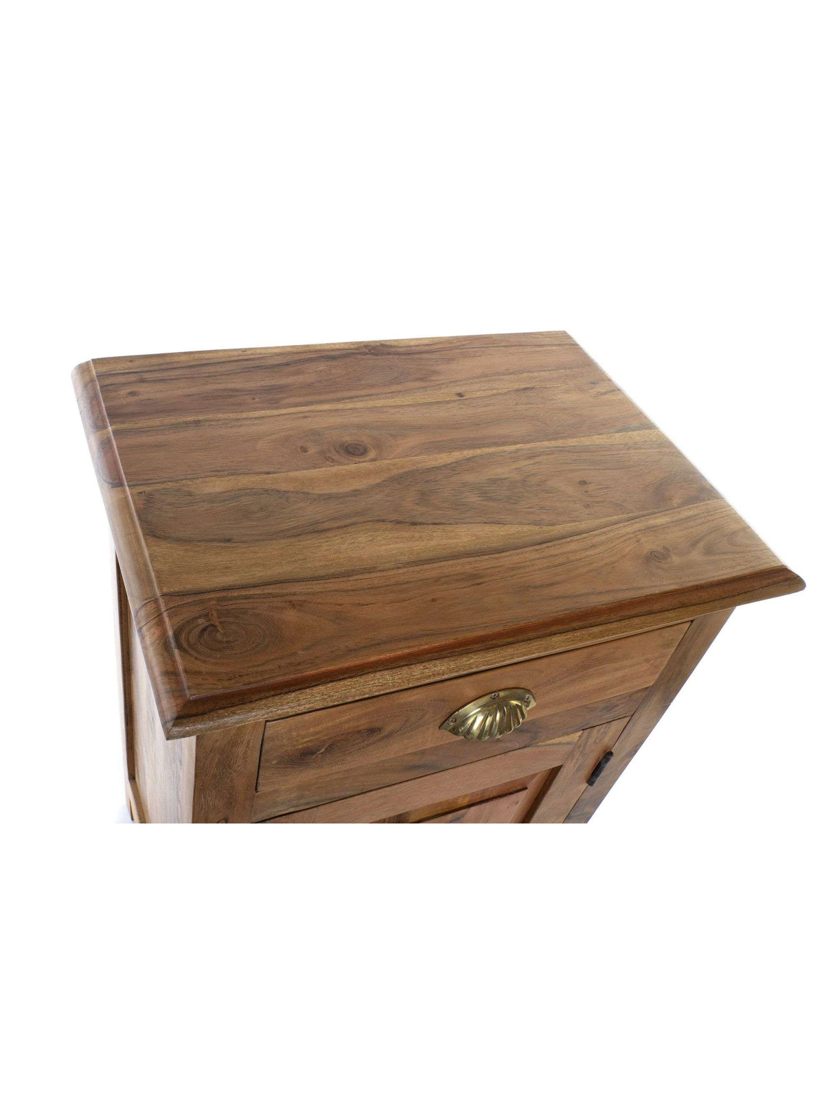 Table de chevet en bois d'acacia