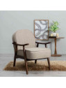 Fauteuil  taupe Giulia