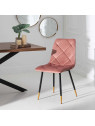 Lot de 4 chaises rose