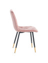 Lot de 4 chaises rose