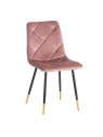 Lot de 4 chaises rose