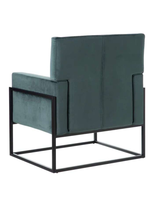 Fauteuil Martina velours bleu