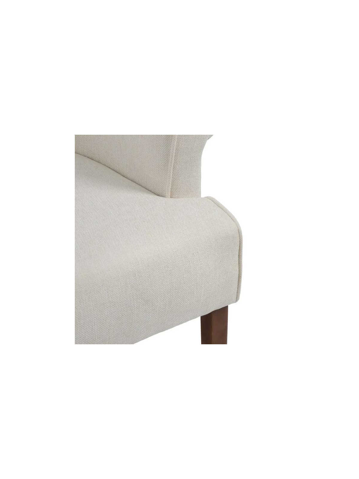 Fauteuil Lorca velours crème