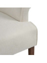 Fauteuil Lorca velours crème