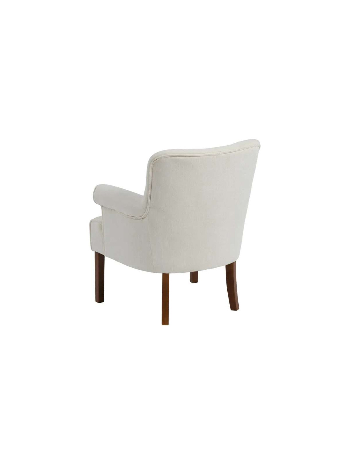 Fauteuil Lorca velours crème