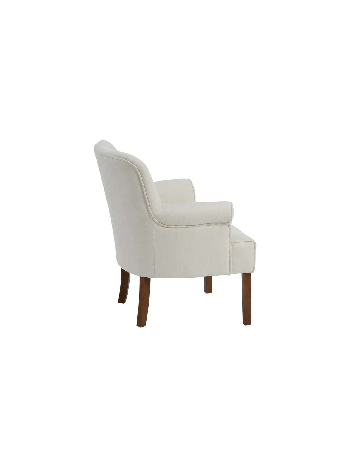 Fauteuil Lorca velours crème