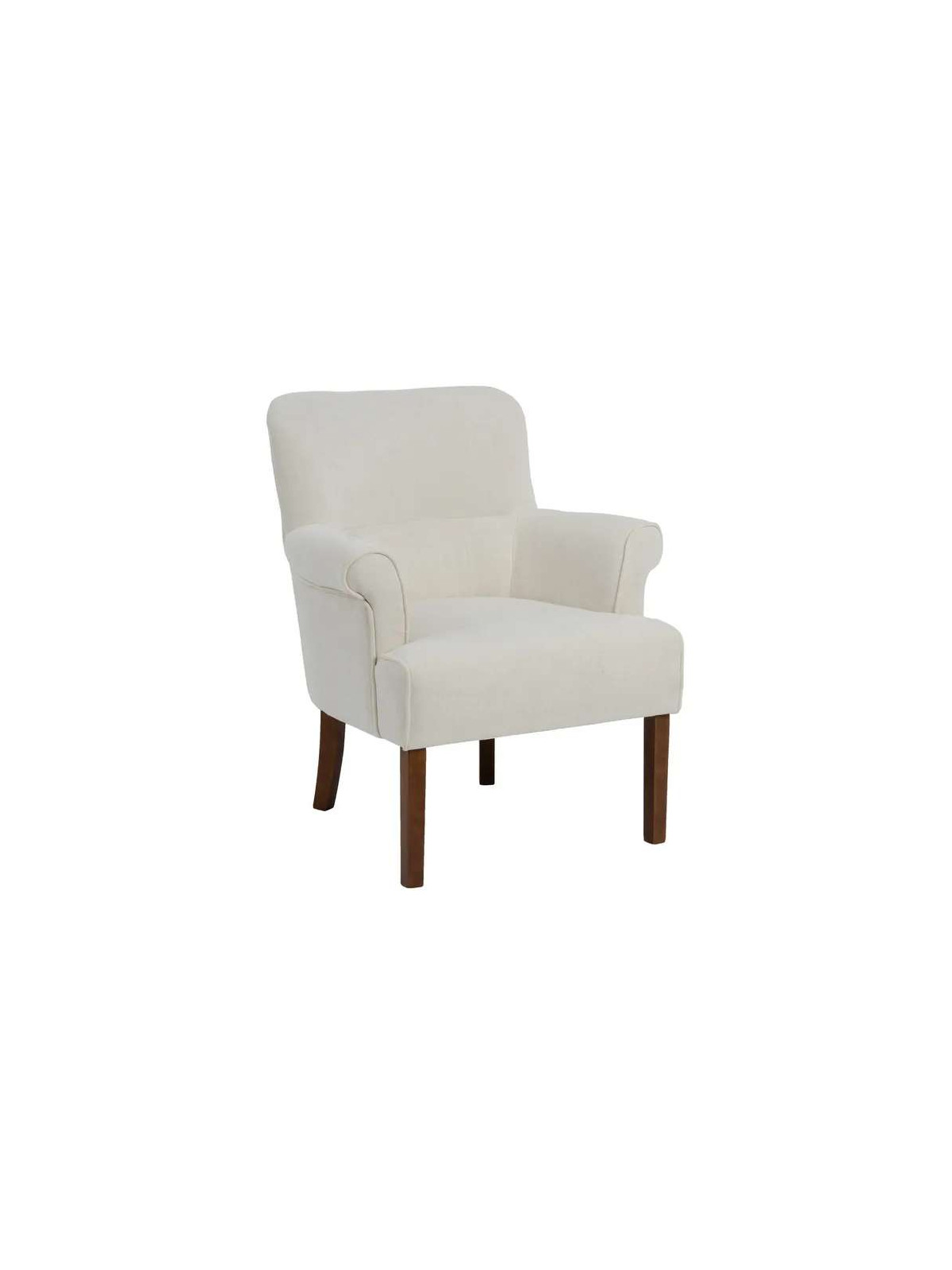 Fauteuil Lorca velours crème