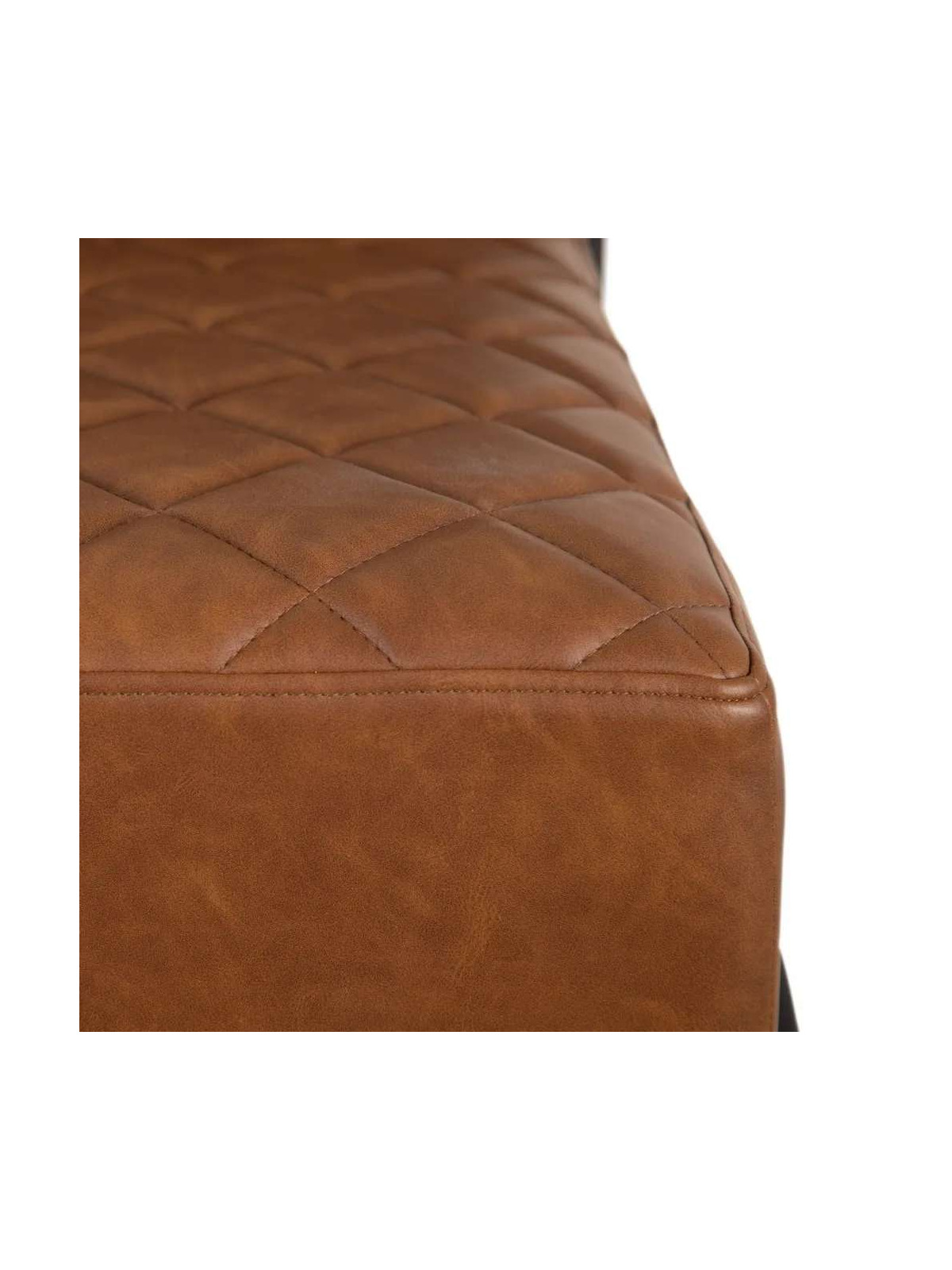 Fauteuil Millport en cuir marron