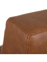 Fauteuil Millport en cuir marron