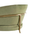 Fauteuil velours vert Anita