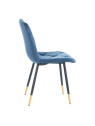 Lot de 4 chaises bleu