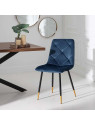 Lot de 4 chaises bleu